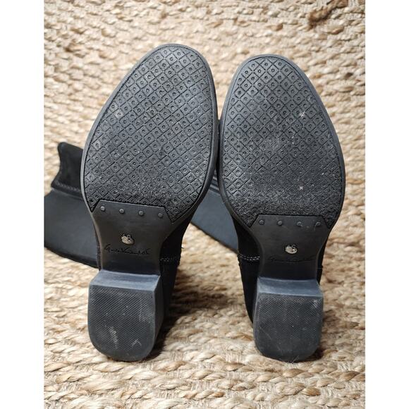 Gloria Vanderbilt Beatrice Knee High Black Microsuede Tall Boots Size 6 M - Picture 10 of 11